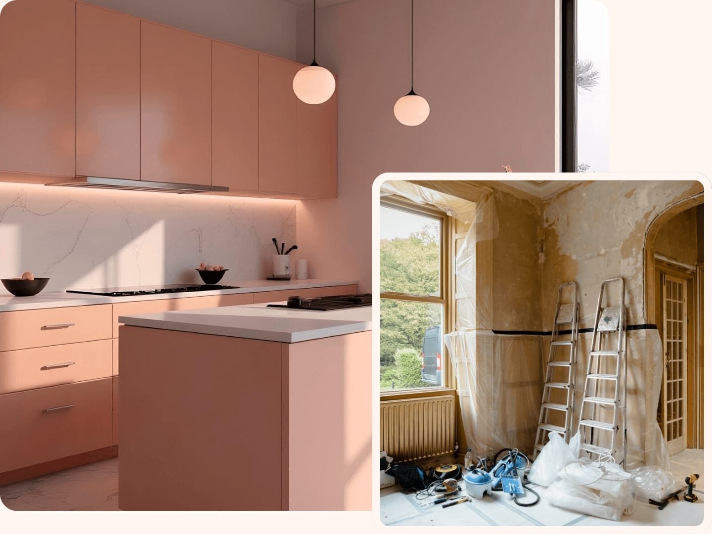 Travaux rénovation cuisine salon La Ciotat