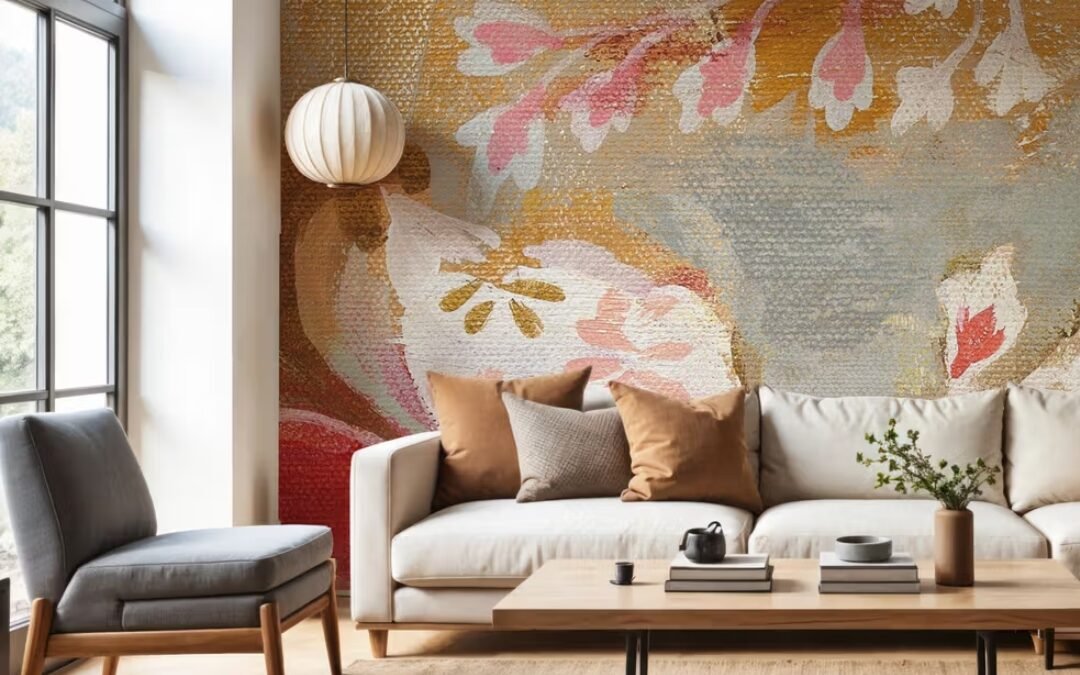 Rénovation maison papier peint intérieur Saint-Cyr-sur-Mer