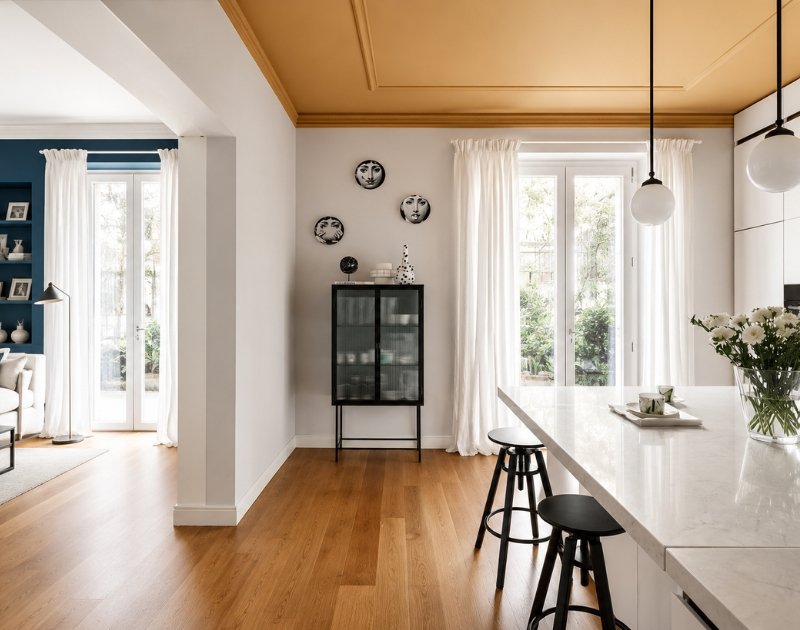 Rénovation intérieur appartement salon La Ciotat Architecte