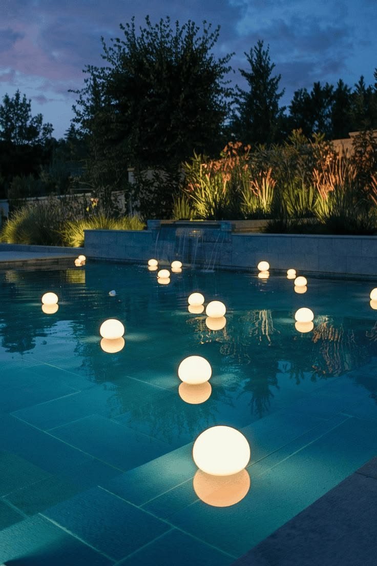 Luminaire décoratrice piscine La Ciotat 
